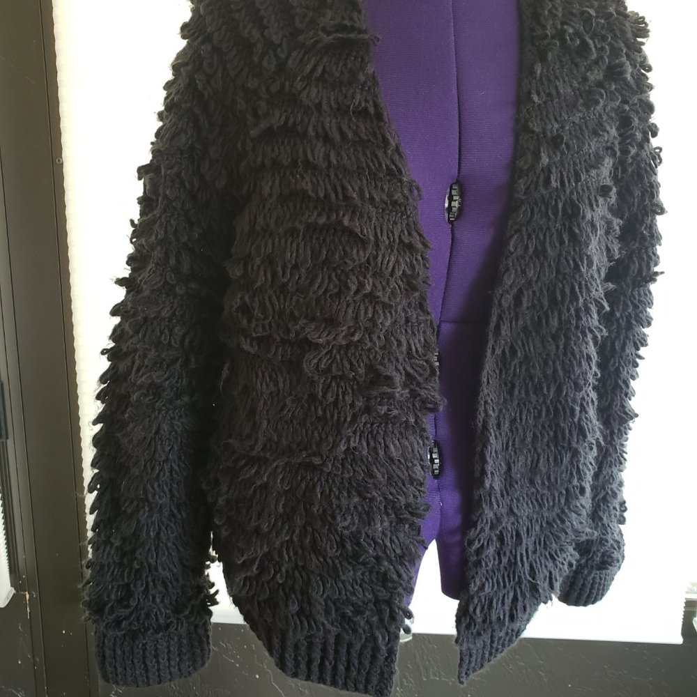 Universal Thread Black Looped Cardigan Sweater - Picture 5 of 9